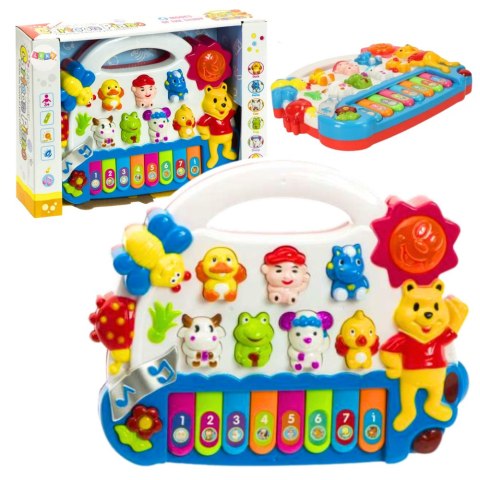 PIANINKO DLA MALUSZKA ODGŁOSY ZWIERZĄT 2 KOLORY