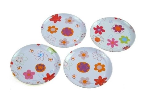 PIĘKNY METALOWY SERWIS DO HERBATY ZESTAW KUCHENNY