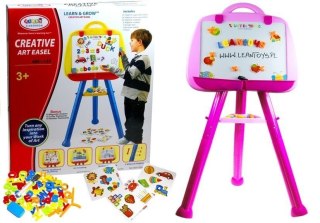 TABLICA MAGNETYCZNA STOJĄCA PISAK MAGNES RÓŻOWA