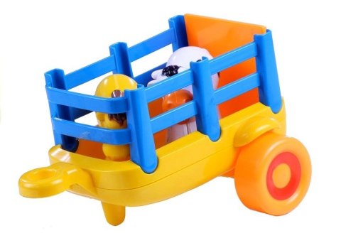 TRAKTOR PRZYCZEPA ZWIERZĄTKA GRA ŚWIECI ODGŁOSY