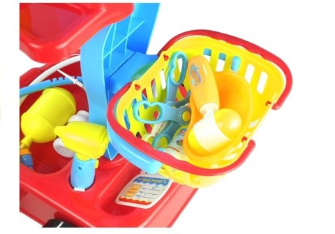 WÓZEK LEKARSKI Z AKCESORIAMI 22 ELEMENTY