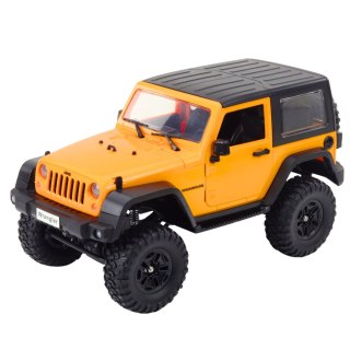 AUTO TERENOWE ZDALNIE STEROWANE RC JEEP WRANGLER ROCK CRAWLER POMARAŃCZOWY 1:14