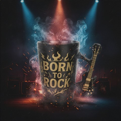 Kubek Gitara Elektryczna - Single Cut Style - dla fana rocka dla gitarzysty