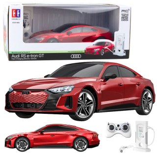 SAMOCHÓD AUDI RS E-TRON GT ZDALNIE STEROWANY RC CZERWONY 1:14