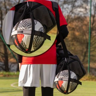 Uchwyt na piłkę Sprintigo - czarny - prezent dla młodego piłkarza