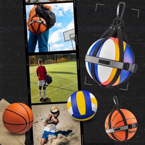 Uchwyt na piłkę Sprintigo - czarny - prezent dla młodego piłkarza