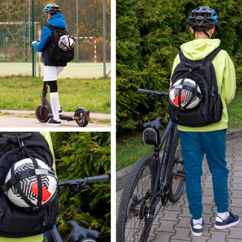 Uchwyt na piłkę Sprintigo - czarny - prezent dla młodego piłkarza