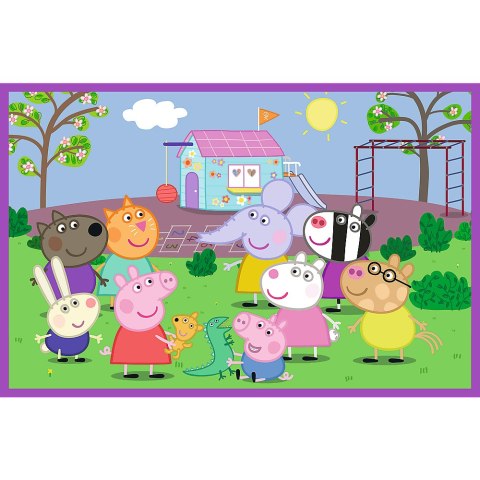 Puzzle - 2x24 - Peppa na placu zabaw - Świnka Peppa - Trefl 34435