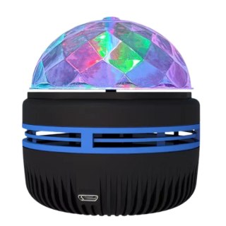 Projektor Kula Lampka Nocna Kolorowe Światła LED Pilot 360°