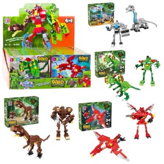 Klocki Konstrukcyjne Dinozaur Robot 2w1 50-70 el. Mix