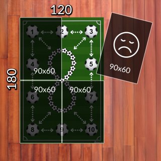 Mata piłkarska Sprintigo ProMat XXL 180x120 i Zdrapka Piłkarza - zestaw