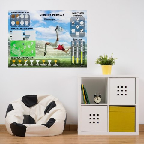 Mata piłkarska Sprintigo ProMat XXL 180x120 i Zdrapka Piłkarza - zestaw