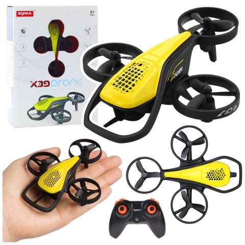 Mini Dron Zdalnie Sterowany RC Syma X36 Czteroosiowy Akrobacje Żółty
