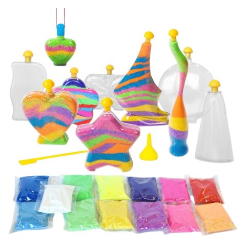 Zestaw Kreatywny Magiczny Piasek DIY Piaskowe Ozdoby Świecący Piasek