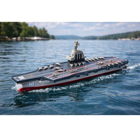 Statek Lotniskowiec Wojskowy Militarny Zdalnie Sterowany RC 1:1000
