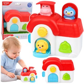 Domek Interaktywny Edukacyjny Dla Malucha Wyskakujące Zwierzątka