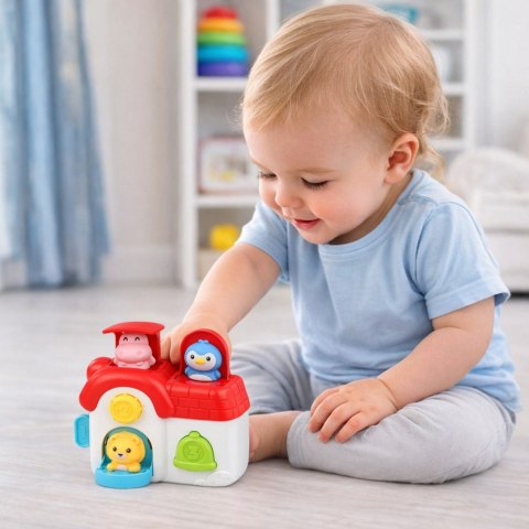 Domek Interaktywny Edukacyjny Dla Malucha Wyskakujące Zwierzątka