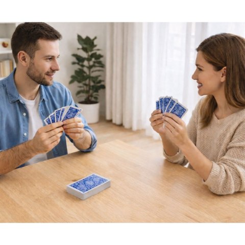 Klasyczne Karty Do Gry Plastikowa Powłoka Talia Niebieskie