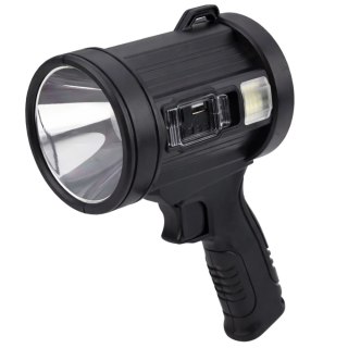 Latarka LED Szperacz Solarna 6 Trybów Powerbank Wymienne Filtry 23 cm