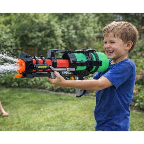 Duży Pistolet Karabin Broń Na Wodę Zielony Zasięg 6m 1,25 L 60 cm