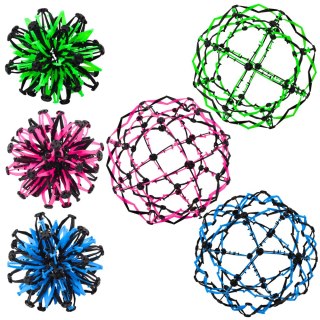 Piłka Teleskopowa Rozkładana Magiczna Niebieska Różowa Zielona Mix 18/32cm