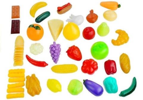 ARTYKUŁY SPOZYWCZE W DZBANKU WARZYWA OWOCE 50 ELEM