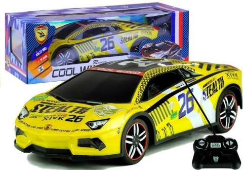 AUTO ZDALNIE STEROWANE SPORTOWE PILOT R/C ŻÓŁTE