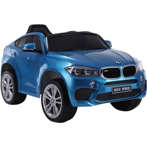 AUTO NA AKUMULATOR BMW X6 NIEBIESKIE LAKIEROWANE