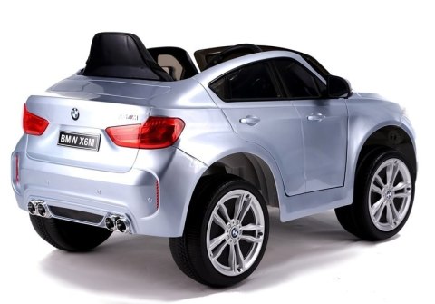 AUTO NA AKUMULATOR BMW X6 SREBRNY LAKIEROWANY