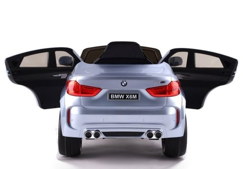 AUTO NA AKUMULATOR BMW X6 SREBRNY LAKIEROWANY