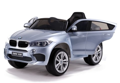 AUTO NA AKUMULATOR BMW X6 SREBRNY LAKIEROWANY