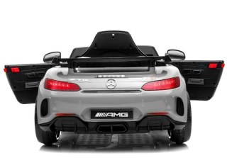 AUTO NA AKUMULATOR MERCEDES GTR SREBRNY LAKIEROWANY