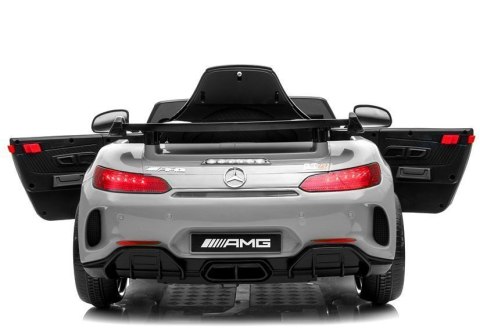 AUTO NA AKUMULATOR MERCEDES GTR SREBRNY LAKIEROWANY