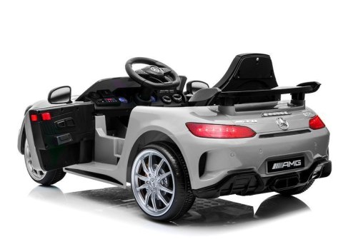 AUTO NA AKUMULATOR MERCEDES GTR SREBRNY LAKIEROWANY