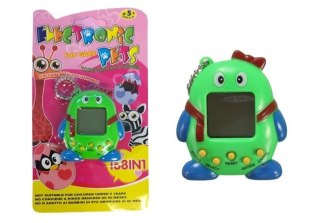 ELEKTRONICZNE ZWIERZĄTKO TAMAGOTCHI Z KOKARDKĄ ZIELONE