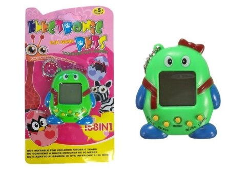 ELEKTRONICZNE ZWIERZĄTKO TAMAGOTCHI Z KOKARDKĄ ZIELONE