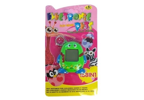 ELEKTRONICZNE ZWIERZĄTKO TAMAGOTCHI Z KOKARDKĄ ZIELONE