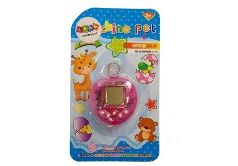 GRA ELEKTRONICZNA TAMAGOTCHI RÓŻOWA Z KRÓTKIM ŁAŃCUSZKIEM