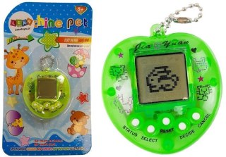 GRA ELEKTRONICZNA TAMAGOTCHI ZIELONA Z KRÓTKIM ŁAŃCUSZKIEM