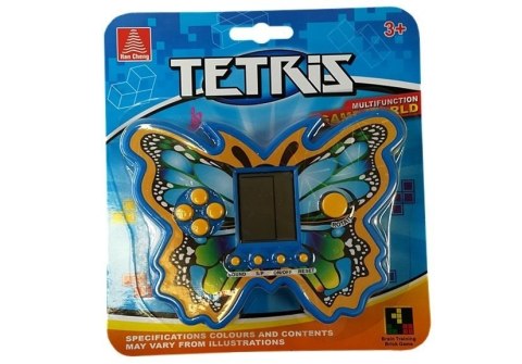 GRA ELEKTRONICZNA TETRIS MOTYL NIEBIESKI