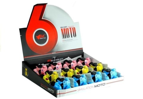 MODELE MOTOREK 3 KOLORY JEŹDZI ŚWIECI GRA 1:14