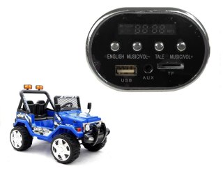 PANEL MUZYCZNY DO AUTA AKUMULATOR JEEP S618
