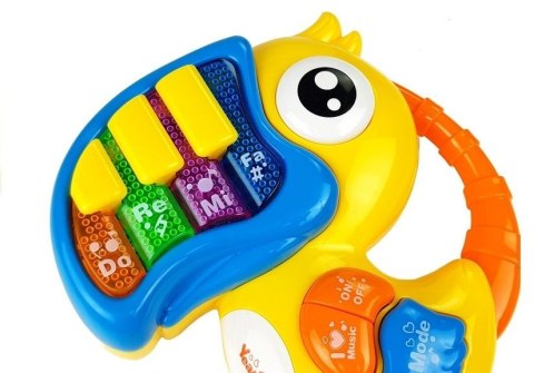 PIANINKO ORGANKI DO RE MI PAPUGA ŻÓŁTE