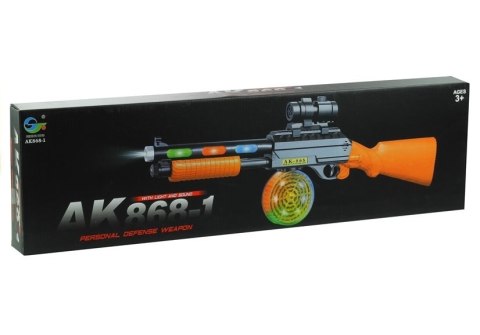PISTOLET BROŃ KARABIN AK 868-1 ŚWIECI GRA 60 CM