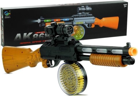 PISTOLET BROŃ KARABIN AK 868-1 ŚWIECI GRA 60 CM