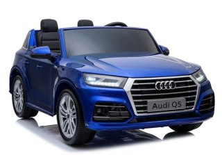 POJAZD NA AKUMULATOR NOWE AUDI Q5 2-OSOBOWE NIEBIESKIE LAKIEROWANE
