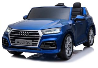 POJAZD NA AKUMULATOR NOWE AUDI Q5 2-OSOBOWE NIEBIESKIE LAKIEROWANE