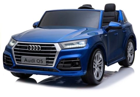 POJAZD NA AKUMULATOR NOWE AUDI Q5 2-OSOBOWE NIEBIESKIE LAKIEROWANE
