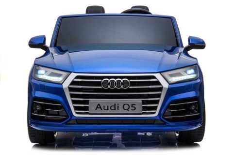 POJAZD NA AKUMULATOR NOWE AUDI Q5 2-OSOBOWE NIEBIESKIE LAKIEROWANE