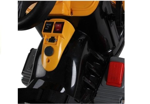 TRAKTOR NA AKUMULATOR Z ŁYŻKĄ KOPARKA POMARAŃCZOWY